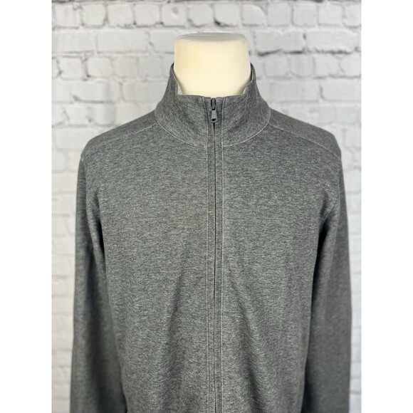 Bonobos Jacket Men Large Slim Full Zip 46%Cotton 54%Polyester Dark Heather Gray - Picture 6 of 8